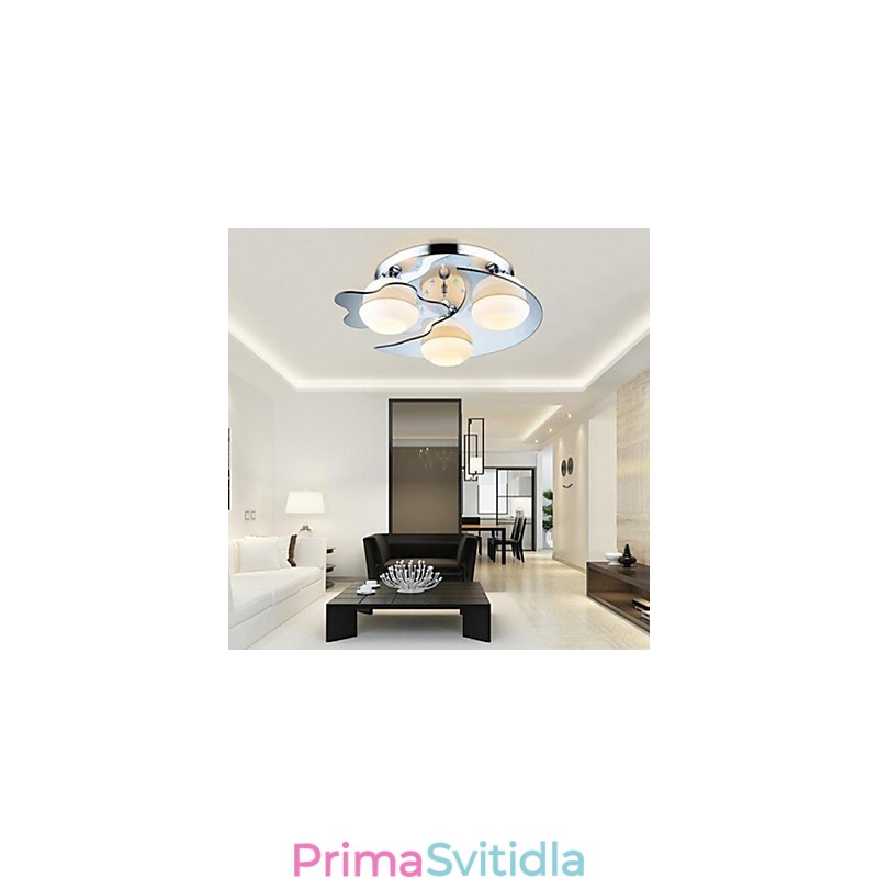 Zapuštěná montáž 3 světel Moderní móda smluvně bílá nerezová ocel