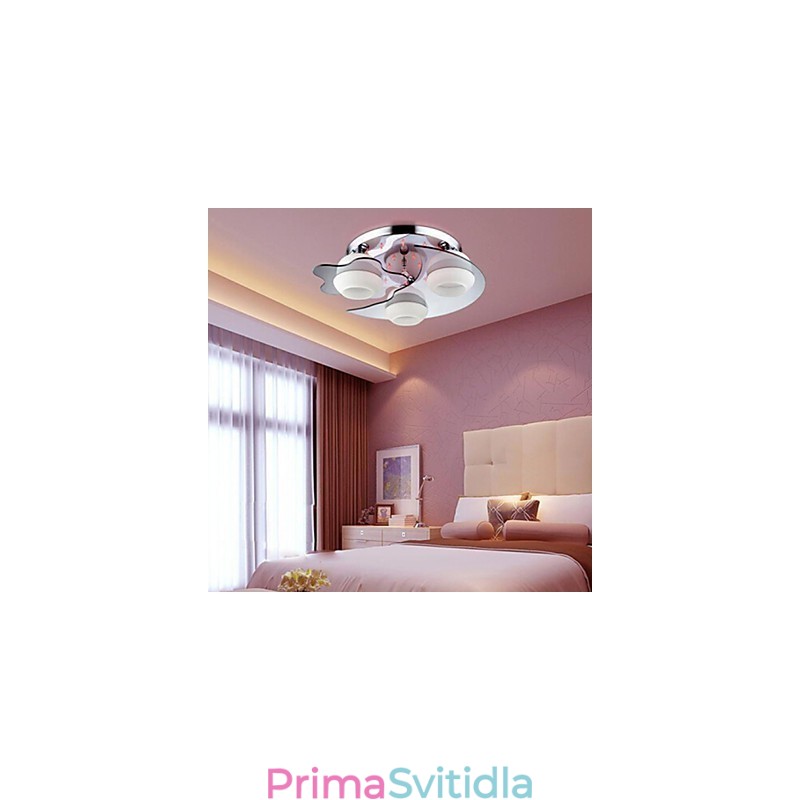 Zapuštěná montáž 3 světel Moderní móda smluvně bílá nerezová ocel