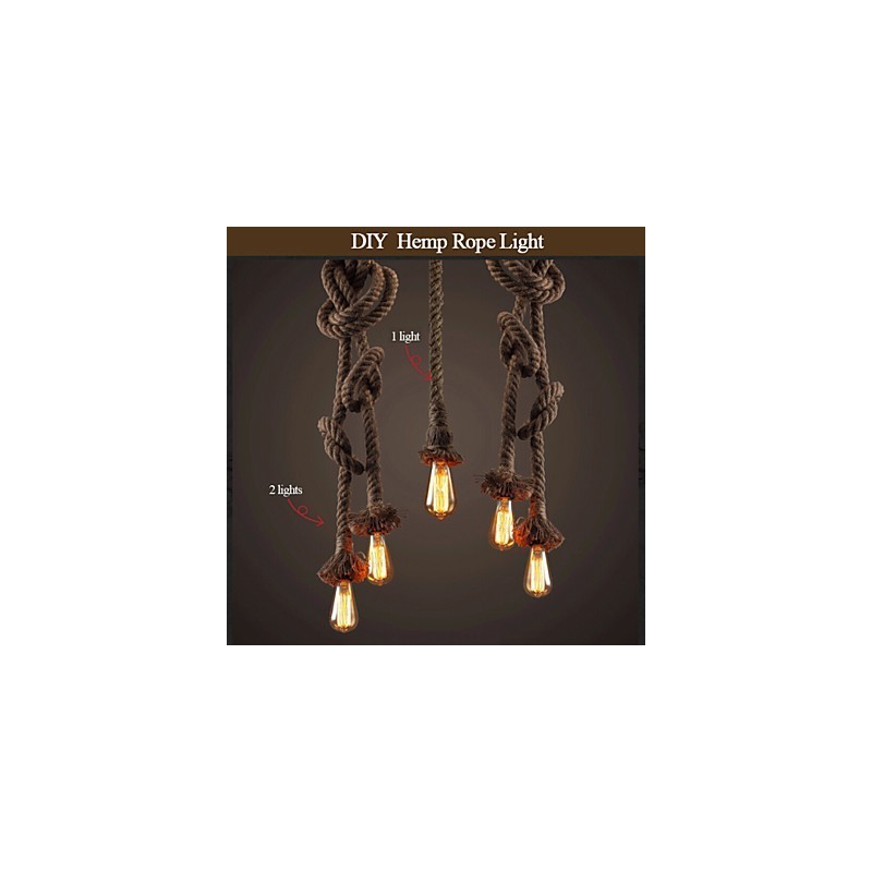 1 Lehké DIY umělecké konopné lano Lehké kreativní konopné lano Droplight