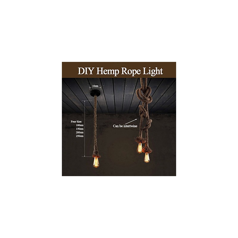 1 Lehké DIY umělecké konopné lano Lehké kreativní konopné lano Droplight
