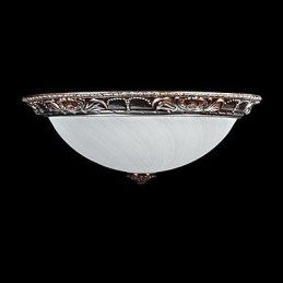 Zapuštěná montáž Light Glass Resin Stříbrná řezba Retro European Classic
