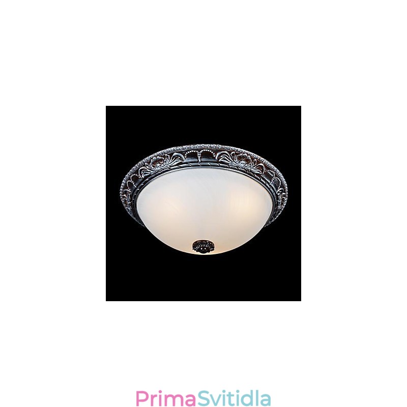 Zapuštěná montáž Light Glass Resin Stříbrná řezba Retro European Classic