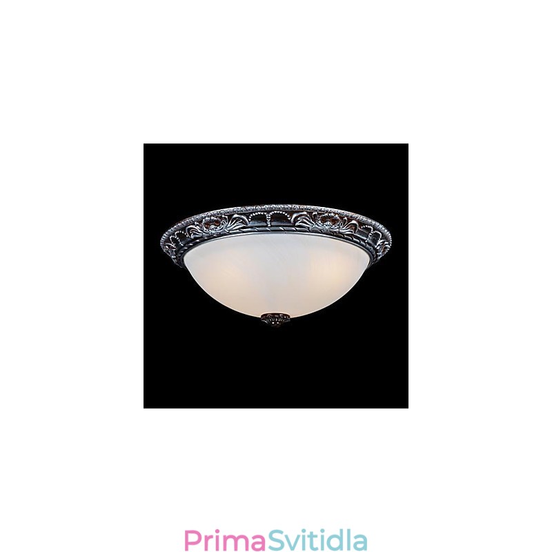 Zapuštěná montáž Light Glass Resin Stříbrná řezba Retro European Classic