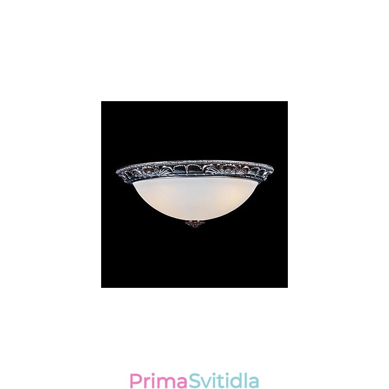 Zapuštěná montáž Light Glass Resin Stříbrná řezba Retro European Classic