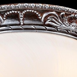 Zapuštěná montáž Light Glass Resin Stříbrná řezba Retro European Classic