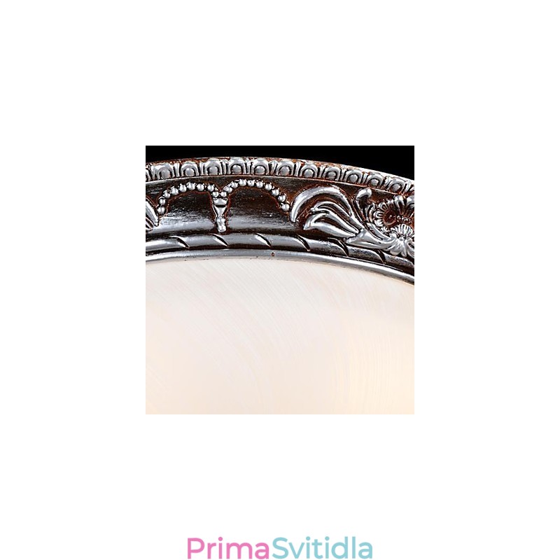 Zapuštěná montáž Light Glass Resin Stříbrná řezba Retro European Classic