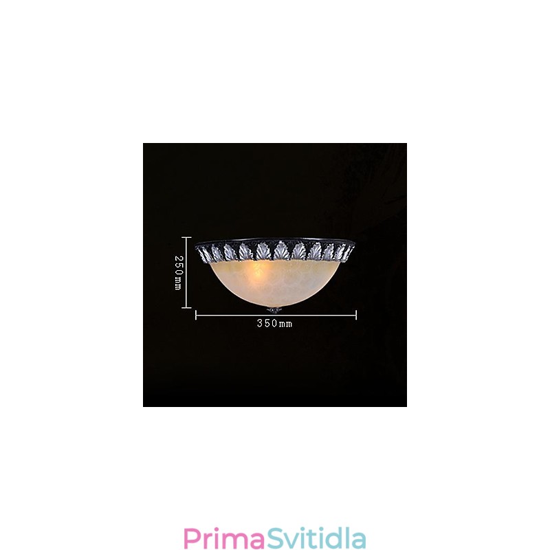 Zapuštěná montáž Light Pattern Skleněná pryskyřice Stříbrná řezba European Classic
