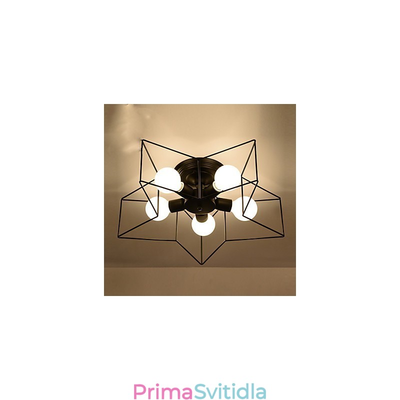 Krátké osvětlení pěticípé hvězdy Personalizované moderní stropní svítidlo pro dětské bydlení