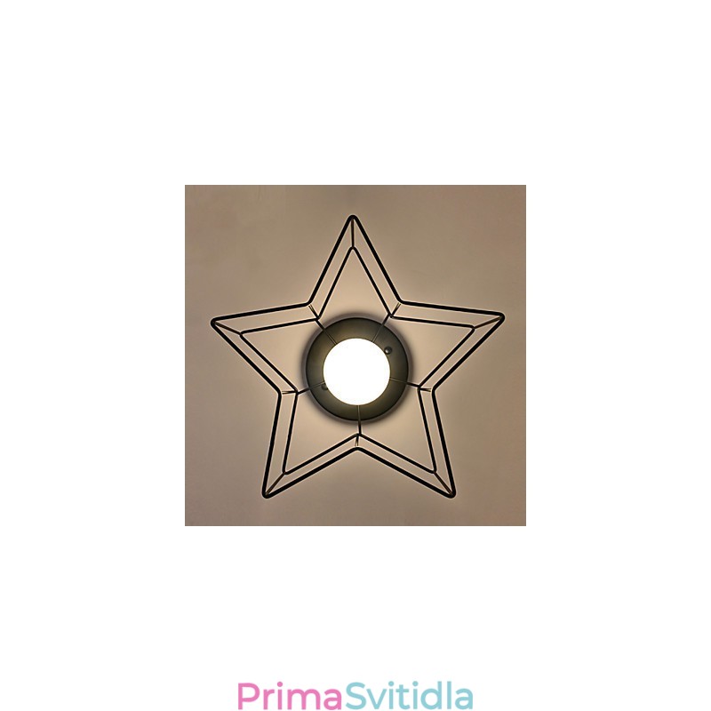 Krátké osvětlení pěticípé hvězdy Personalizované moderní stropní svítidlo pro dětské bydlení