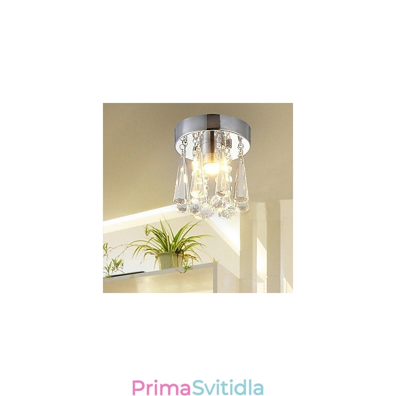 Moderní Crystal 1 Světla zapuštěná montáž ve tvaru koruny