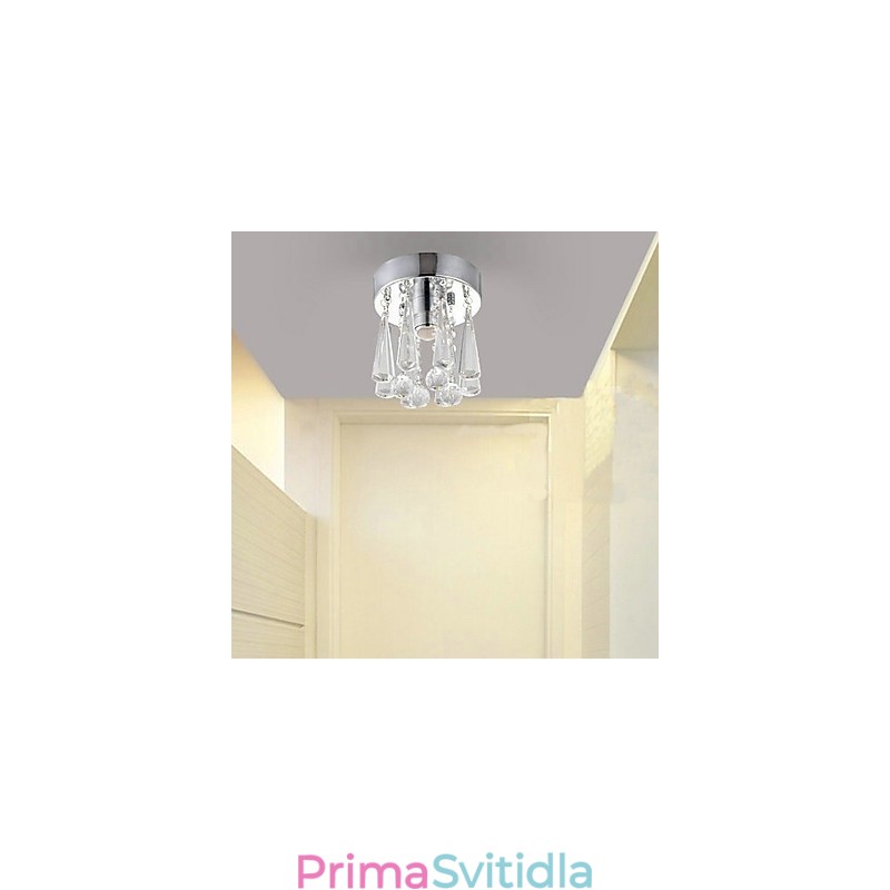 Moderní Crystal 1 Světla zapuštěná montáž ve tvaru koruny