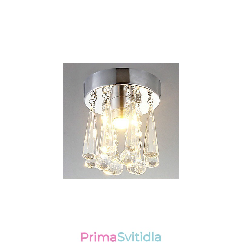Moderní Crystal 1 Světla zapuštěná montáž ve tvaru koruny