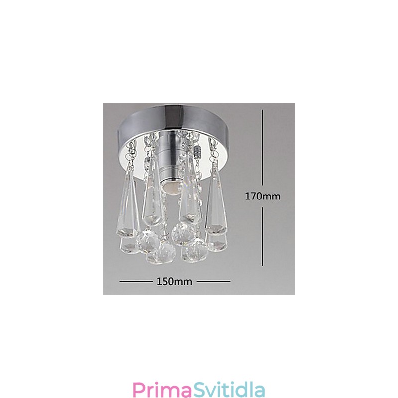 Moderní Crystal 1 Světla zapuštěná montáž ve tvaru koruny