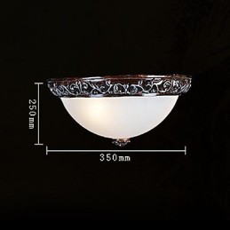 Zapuštěná montáž Light Glass Rein Stříbrná řezba European Classic