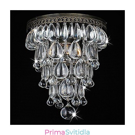 Krystalová zapuštěná montáž 1 Light Vintage Iron Galching Krystalová zapuštěná montáž 1 Light Vintage Iron Galching
