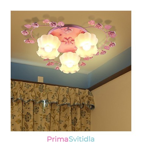 Creative Lamp Lamp Smluvní venkovské sladké růžové růže 3 Absorb Dome Light Creative Lamp Lamp Smluvní venkovské sladké růžové růže 3 Absorb Dome Light