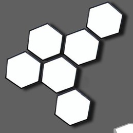 Světlo s šestihrannou geometrií absorbující kupolové světlo