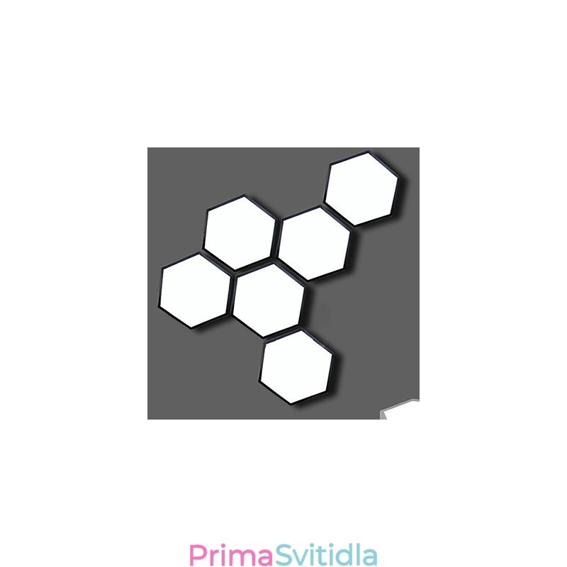 Světlo s šestihrannou geometrií absorbující kupolové světlo