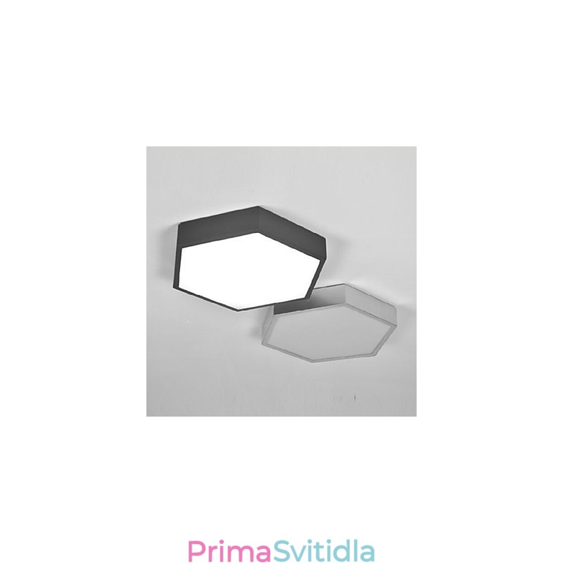 Světlo s šestihrannou geometrií absorbující kupolové světlo
