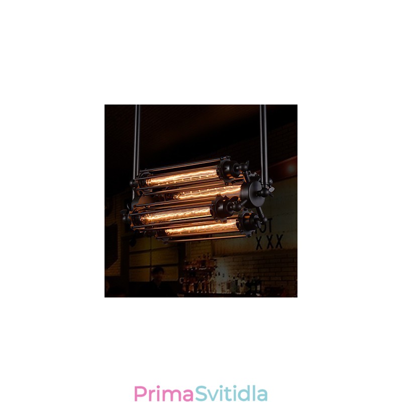 Rustic Lodge Retro Mini styl galvanicky pokovený kovový lustr