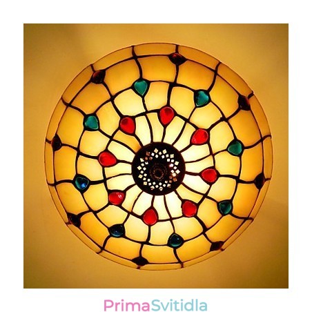 30*19CM typ Evropa styl tepané železo PND ocas na poloviční kopuli Světlá skleněná sedací lampa 30*19CM typ Evropa styl tepané železo PND ocas na poloviční kopuli Světlá skleněná sedací lampa