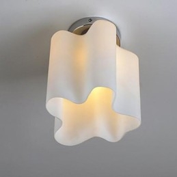 Přední lampy a lucerny Skleněné mraky pohlcují Dome Light Pendant Light