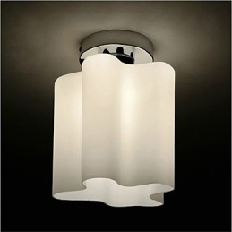 Přední lampy a lucerny Skleněné mraky pohlcují Dome Light Pendant Light