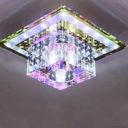 Křišťálová stropní lampa Bodové svítidlo SMD 3W kreativní lampa tubusové světlo Barevné kopulovité světlo