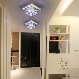 Křišťálová stropní lampa Bodové svítidlo SMD 3W kreativní lampa tubusové světlo Barevné kopulovité světlo