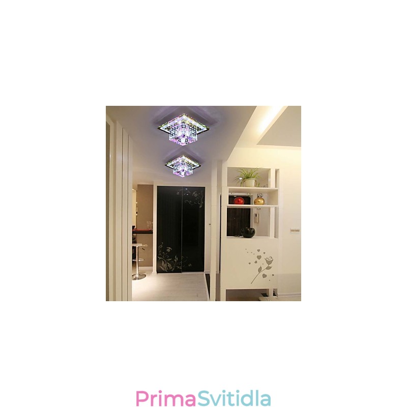 Křišťálová stropní lampa Bodové svítidlo SMD 3W kreativní lampa tubusové světlo Barevné kopulovité světlo