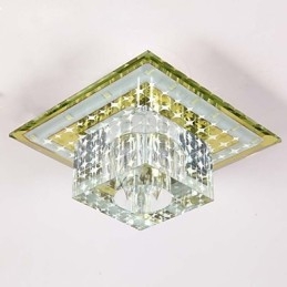 Křišťálová stropní lampa Bodové svítidlo SMD 3W kreativní lampa tubusové světlo Barevné kopulovité světlo