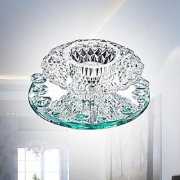 Moderní moderní křišťálový zapuštěný držák v mini stylu z chromového kovu