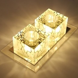 27*15*5CM křišťálová stropní lampa Bodové světlo SMD 6W kreativní lampa tubusové světlo Barevné barevné kupolové světlo