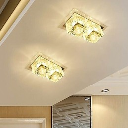 27*15*5CM křišťálová stropní lampa Bodové světlo SMD 6W kreativní lampa tubusové světlo Barevné barevné kupolové světlo