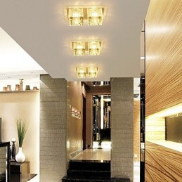 27*15*5CM křišťálová stropní lampa Bodové světlo SMD 6W kreativní lampa tubusové světlo Barevné barevné kupolové světlo