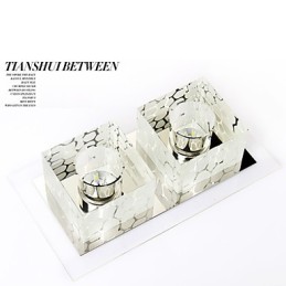 27*15*5CM křišťálová stropní lampa Bodové světlo SMD 6W kreativní lampa tubusové světlo Barevné barevné kupolové světlo
