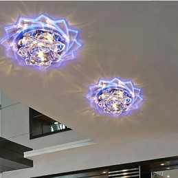 20*8,5CM mini krystalová stropní lampa bodové světlo 3W kreativní lampa tubusové světlo barevné barevné čtvercové kupolovité světlo