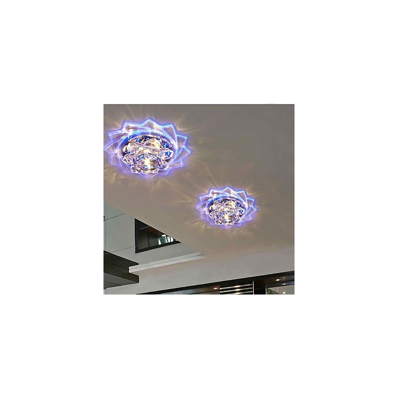 20*8,5CM mini krystalová stropní lampa bodové světlo 3W kreativní lampa tubusové světlo barevné barevné čtvercové kupolovité světlo