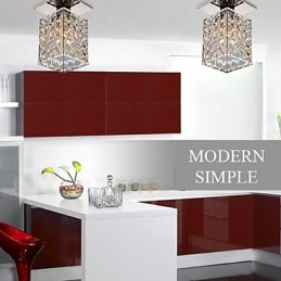 Moderní moderní křišťálově galvanicky pokovený kov zapuštěný držák