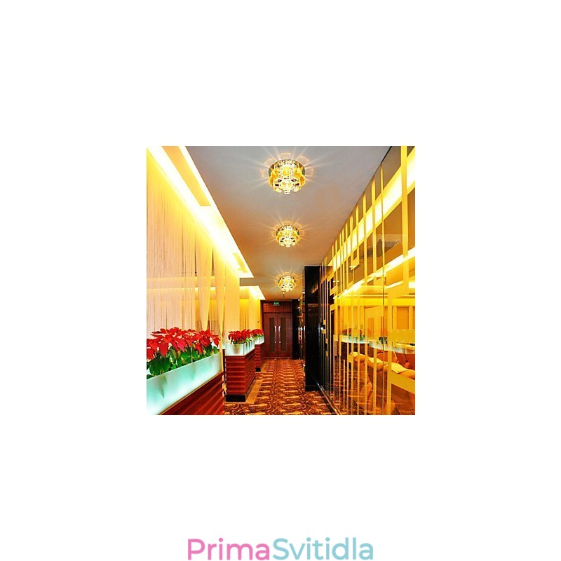 12*4,5cm Crystal Lamp Smd CreativeTube Reflection Absorb Dome Light