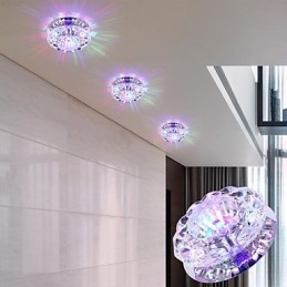 Křišťálová stropní lampa Bodové světlo SMD 3W Creative Lamp Absorb Dome Light