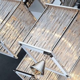 Moderní moderní křišťálový chromový kovový zapuštěný držák