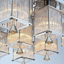 Moderní moderní křišťálový chromový kovový zapuštěný držák