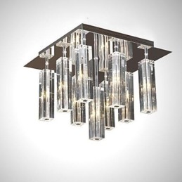 Moderní moderní křišťálový chromový kovový zapuštěný držák