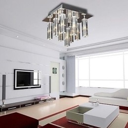 Moderní moderní křišťálový chromový kovový zapuštěný držák