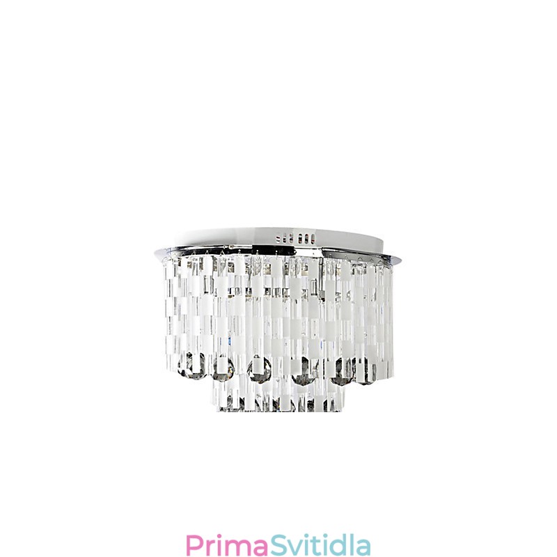 Krystalový polozapuštěný držák s 8 světly