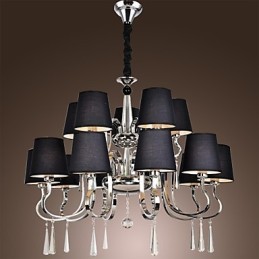 Moderní současný tradiční klasický rustikální lustr Vintage Country Island chromový kovový lustr