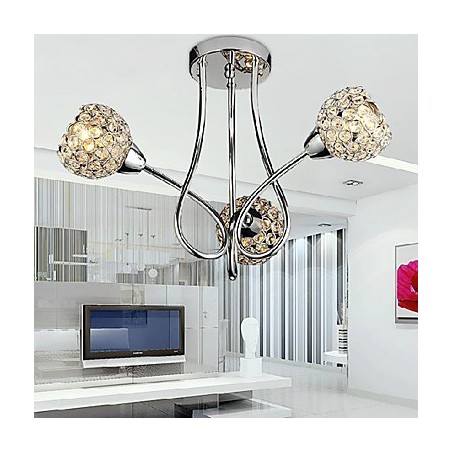 Moderní zapuštěný držák Shining 3 Light v křišťálovém designu Moderní zapuštěný držák Shining 3 Light v křišťálovém designu