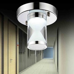 Moderní moderní chromované kovové zapuštěné světlo