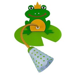 Moderní dřevěné dětské nástěnné svítidlo s 1 světlem v designu Frog